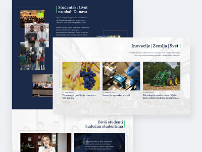 Faculty of Agriculture, University of Belgrade agriculture clean design faculty homepage interface modern ui ui ux web design