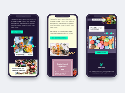 Home grown food website - Mobile clean design design concept food healthy homepage interface mobile modern responsive ui ui ux ui design web design
