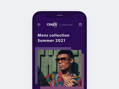 Fashion store website concept - Mobile