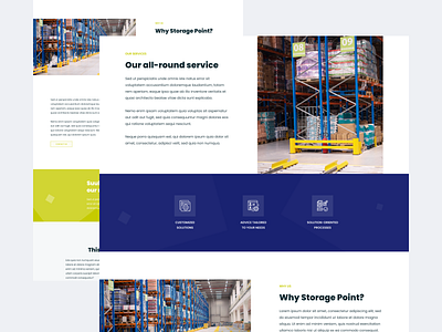 Logistics company website design design concept homepage interface logistics modern storage ui ui ux ui design web design