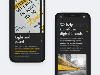 Digital agency website - Mobile agency design design concept digital homepage mobile modern responsive ui ux ui design web design