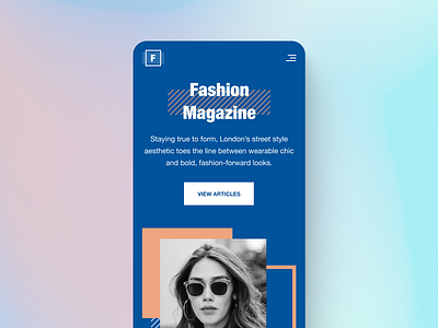 Fashion magazine - Mobile design design concept fashion homepage magazine men mobile modern responsive ui ui ux ui design web design women