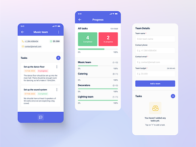 Event Task Manager app design design concept event manager mobile modern task ui ui ux ui design