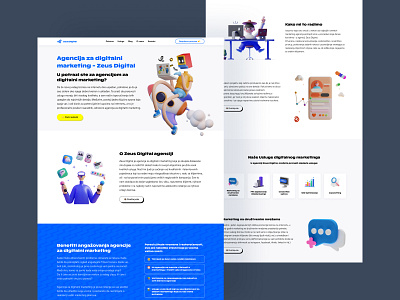 Digital marketing agency website agency design digital homepage ilustrations interface marketing modern ui ux ui design web design