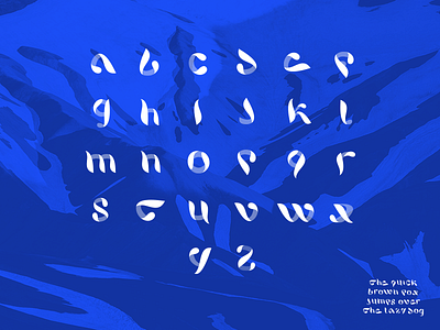 Experimental calligraphy font (beta) alphabet calligraphy design font letter lettering typography