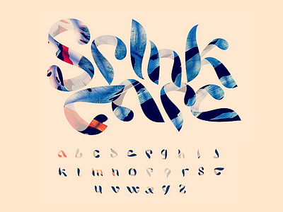 Spinktape font (beta) alphabet calligraphy design experiment font graphicdesign letters spinktapefont text typo typography