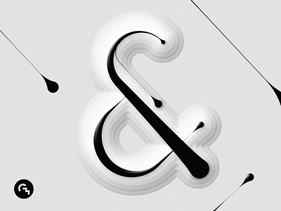 & / Digital calligraphy relief 01 art calligraphy font fonts glyphs graphicdesign letters text type typography