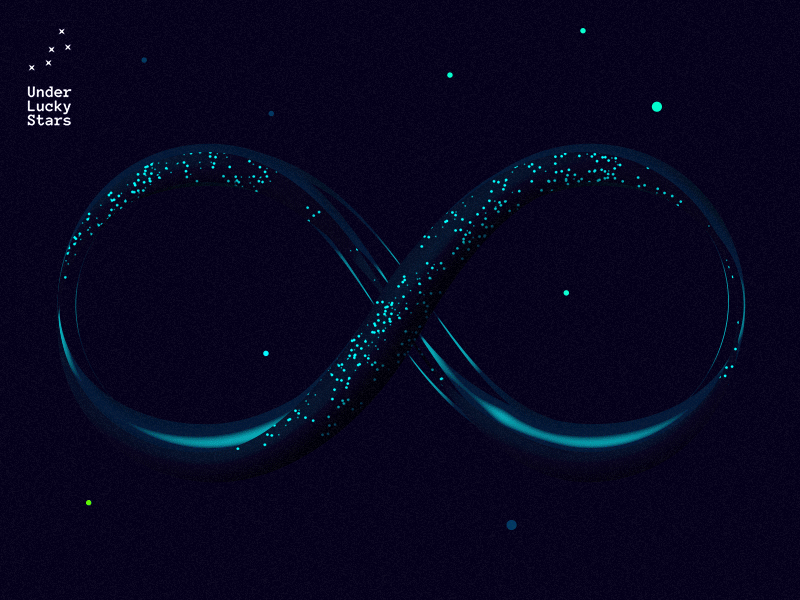 Under Lucky Stars 1 endless light colors scifi graphicdesign infinity sky space stars