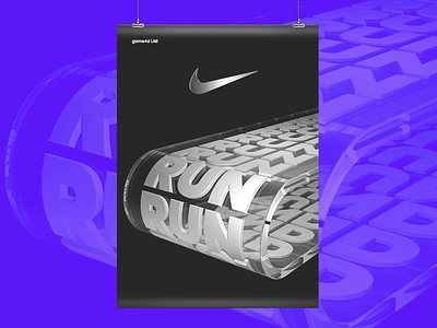 Unofficial kinetic poster for @nike 3d art art c4d cinema4d design font graphicdesign kineticposter kinetictype kinetictypography letters poster art type typography