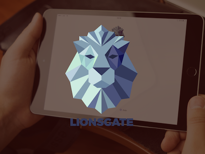 Lionsgate ios lion logo ui ux
