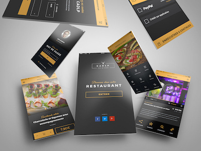 Restaurant app androïd booking ios payment restaurant ui ux