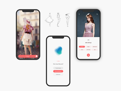 AI Personal Stylist fashion fashion app graphic mobile app ui ux design ux ui ux design