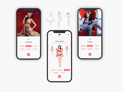 AI Personal Stylist app artificial intelligence fashion mobile app stylist ux ui uxui design