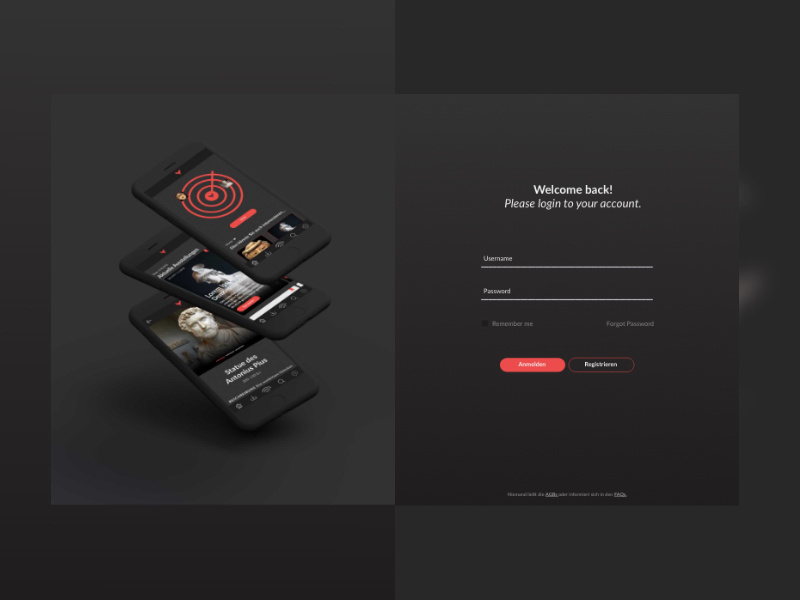 Login / User BackEnd by Caspar Wündrich on Dribbble