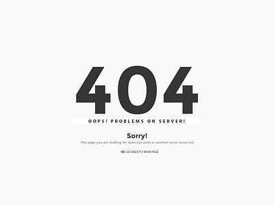 404 page