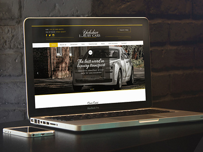 Yorkshire Luxury Cars car design homepage launch luxury rental responsive