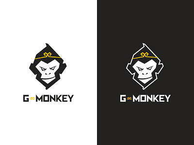 Logo for G-Monkey animal branding dance dance studio guide hiphop logo monkey street dance vi wukong