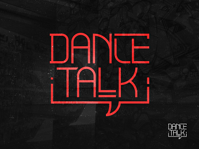 A logo for the DanceTalk chat dance dancetalk logo swag talk