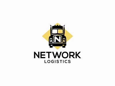 Network Truck Logistic delivery letter n load logistic logistic company modern n network street delivery truck trucking vintage