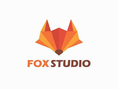 logo design for fox studio design fox logo modern pencil tip