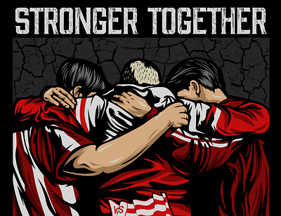 Stronger Together Ultras illustration branding design graphic design illustration logo typography vector
