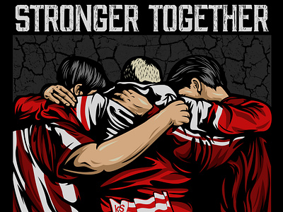 Stronger Together Ultras illustration branding design graphic design illustration logo typography vector