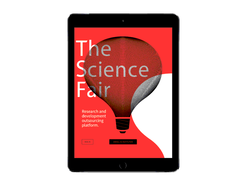 The Science Fair balloon debut ipad science ui web design
