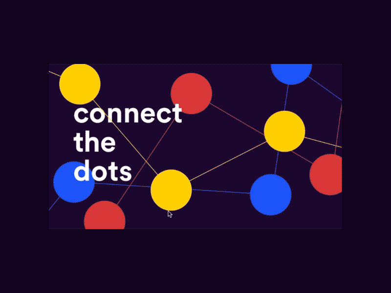 Connect the dots colorful connectthedots framer gui interaction parallax prototype uxui web