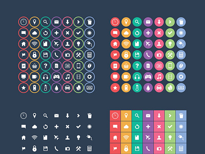 ui/ux free Flat  icon Design!