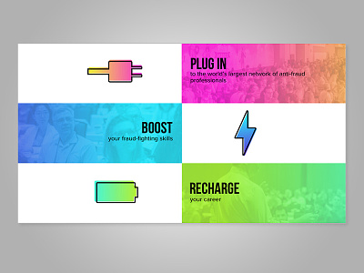 Energy Verbs battery bolt energy gradients lightning plug plug in power power up recharge web design