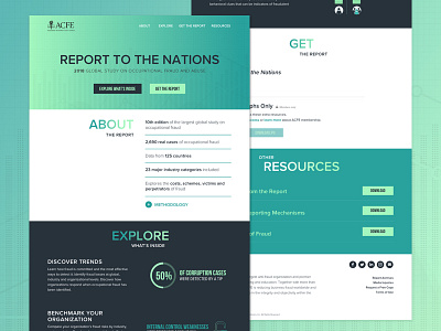 Report Site data download download report gradient infographic key highlights layout mockup report report site sea green website