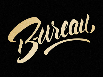 Bureau handlettering typography