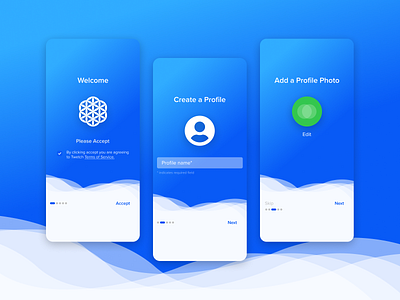 Twetch Onboarding Screens UI UX