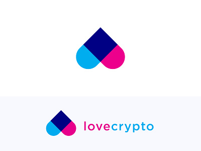 Lovecrypto cmyk crypto logo love