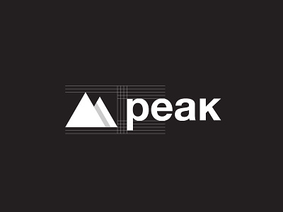 Peak design dribbble helllo identity logo mountain mtn peak