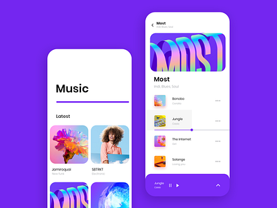 Music Shot app design ui ux web