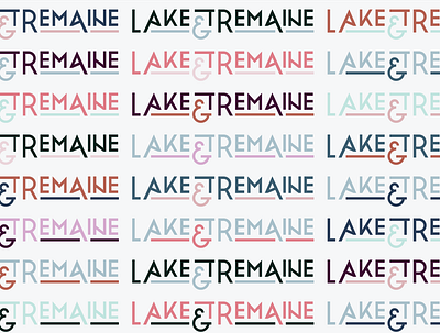 Lake & Tremaine ampersand brand brand design branding branding design color color palette design graphic design logo logo design logotype personal brand type type logo typographic logo typography typography logo