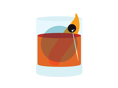 Old Fashioned alcohol booze chicago chicago designer cocktail cocktails illustration illustrator old fashioned vector vector illustration whiskey