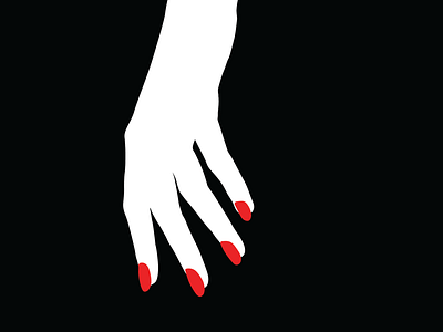 Reaching black elegant freelance freelance design freelance designer graphic design hand illustration manicure red vector vector art vector illustration white woman