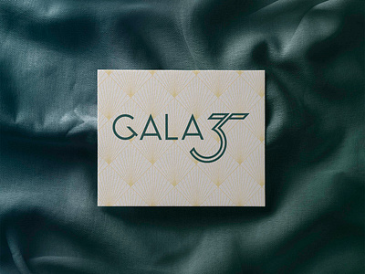 Gala 35 Logo Concept 35 aids art deco branding chicago fundraiser gala gala design gala logo gold green hiv logo logo design logo design concept nonprofit nonprofits numbers typogaphy