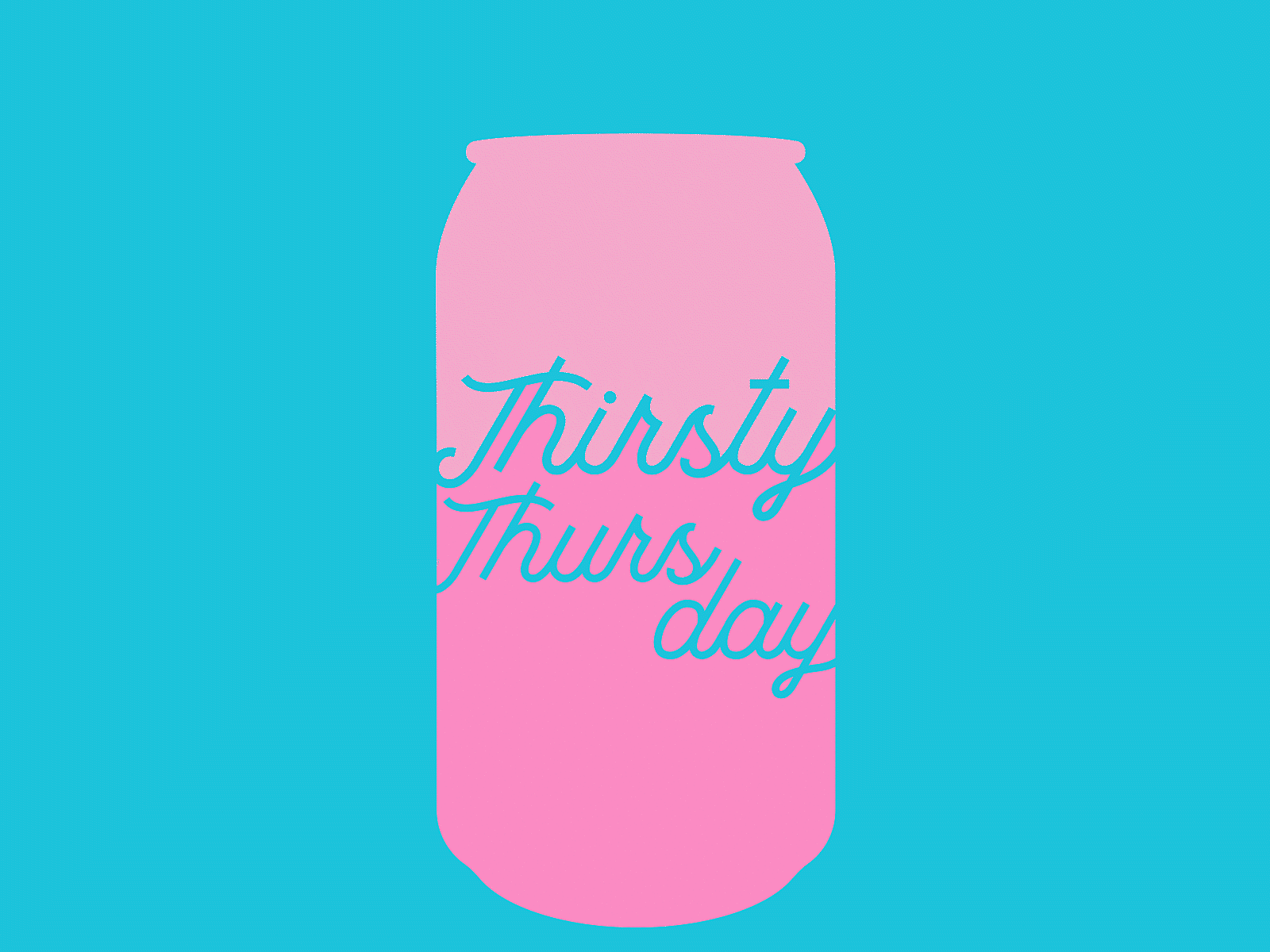 Thirsty Thursday 2d animation after effects animation aftereffects animation beer blue booze chicago happy hour illustration illustrator pink thursday vector vector art vector illustration