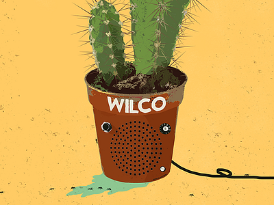 Wilco Cactus Amp amplifier ants cactus copenhagen denmark design gig poster music poster rock speaker wilco