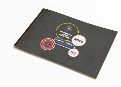 North Star Scouting 2019 Annual Report annual report annual report design badge badges design illustration print scouting