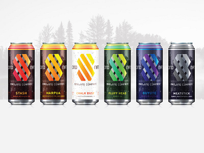 Second Nature Brewing Company Cans badges beer brand identity brewery cans design identity marks packaging system