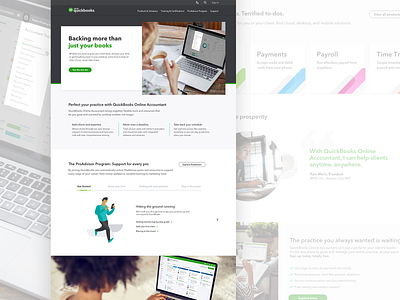 QuickBooks Accountant Website Re-Design branding digital responsive web design website