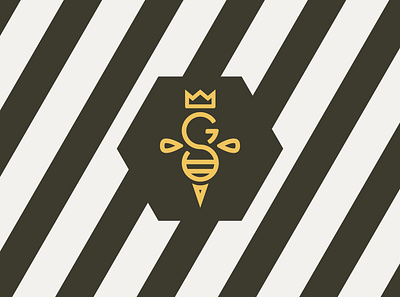 Georgia Stinger bee bee logo beer branding design homebrew identity logo