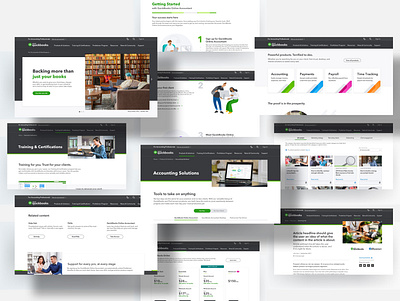 QuickBooks Accountant branding design desktop digital responsive ui user experience user interface uxdesign web web design web designer