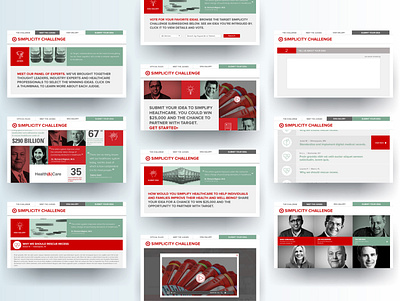 Target Simplicity Challenge branding contest design digital digital design health healthcare responsive target ui user experience user interface ux web design website