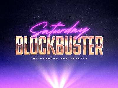 80s Photoshop Text Effect - No.21 1980s 80s futuristic indieground logo mockup photoshop psd retro synthwave template text effect typography vhs vintage