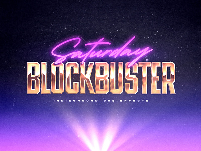 80s Photoshop Text Effect - No.21